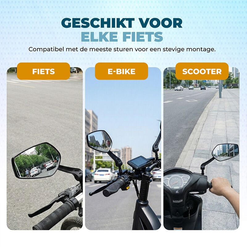Vebics fietsspiegel universeel