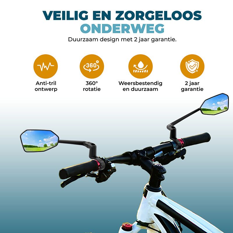 Vebics fietsspiegel verstelbaar eigenschappen