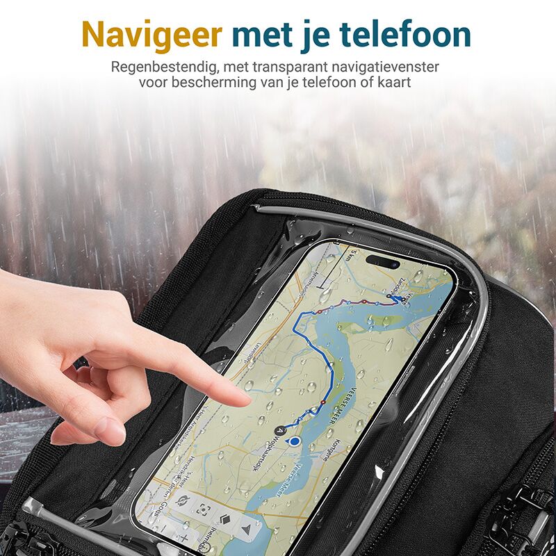 Vebics stuurtas navigeer met telefoon