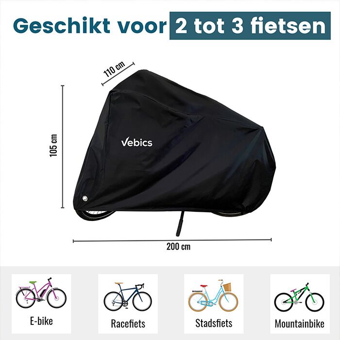 Vebics Fietshoes 1 elektrische afmetingen