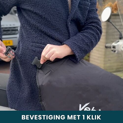 Vebics scooter beenkleed bevestigen