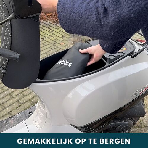 Vebics scooter beenkleed opbergen