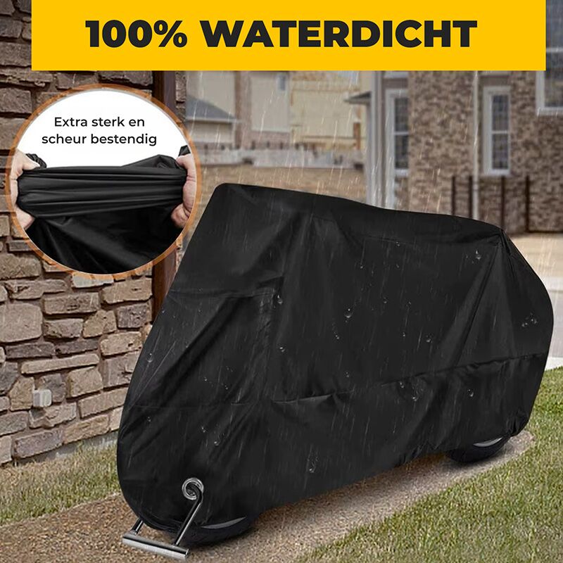 Vebics Motorhoes Waterdicht Buiten / Scooterhoes - Inclusief Opbergzak XL - Afbeelding 2